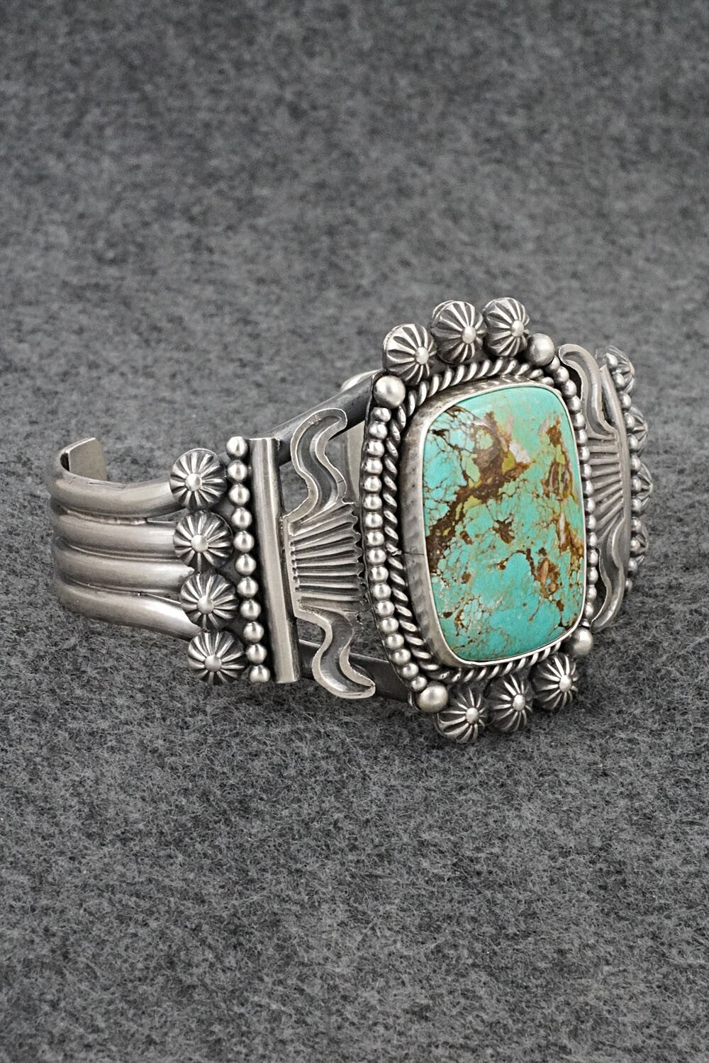Turquoise & Sterling Silver Bracelet - Michael Calladitto