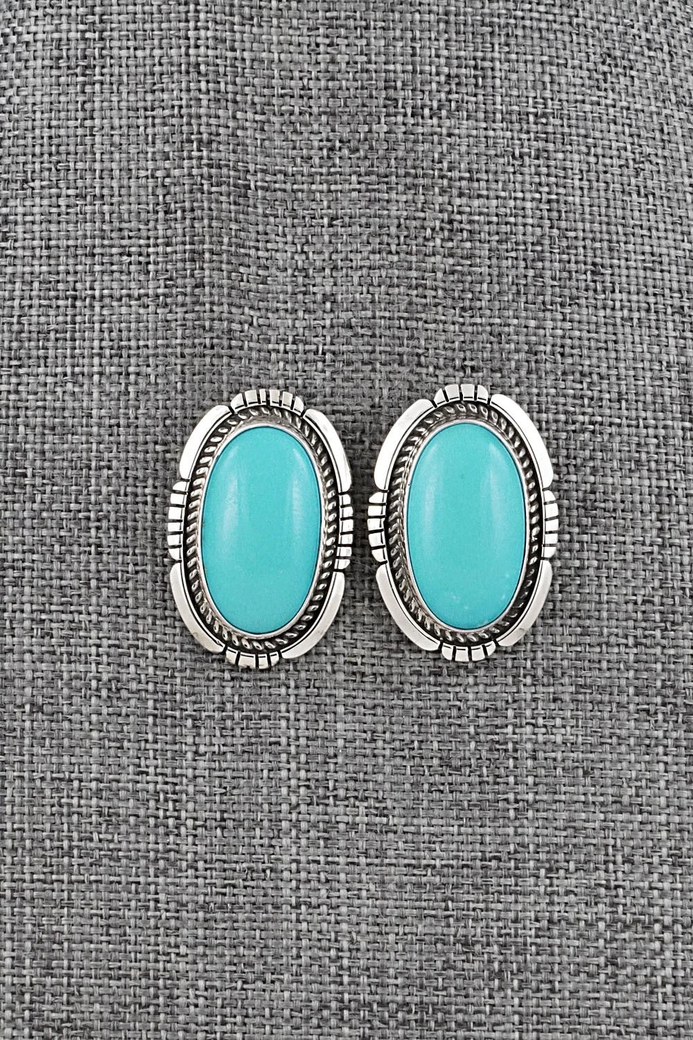 Turquoise & Sterling Silver Earrings - Irene Kee