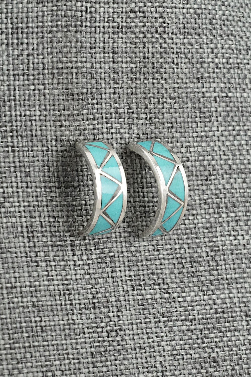 Turquoise & Sterling Silver Earrings - Charlene Sice