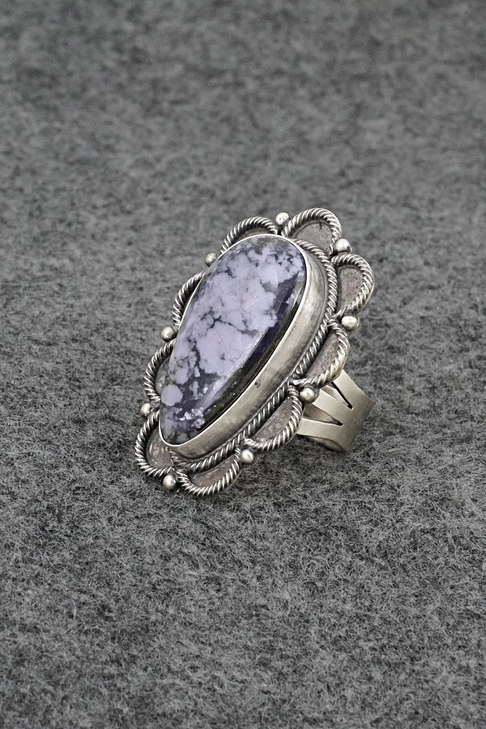 Morado & Sterling Silver Ring - Darrin Livingston - Size 7.5