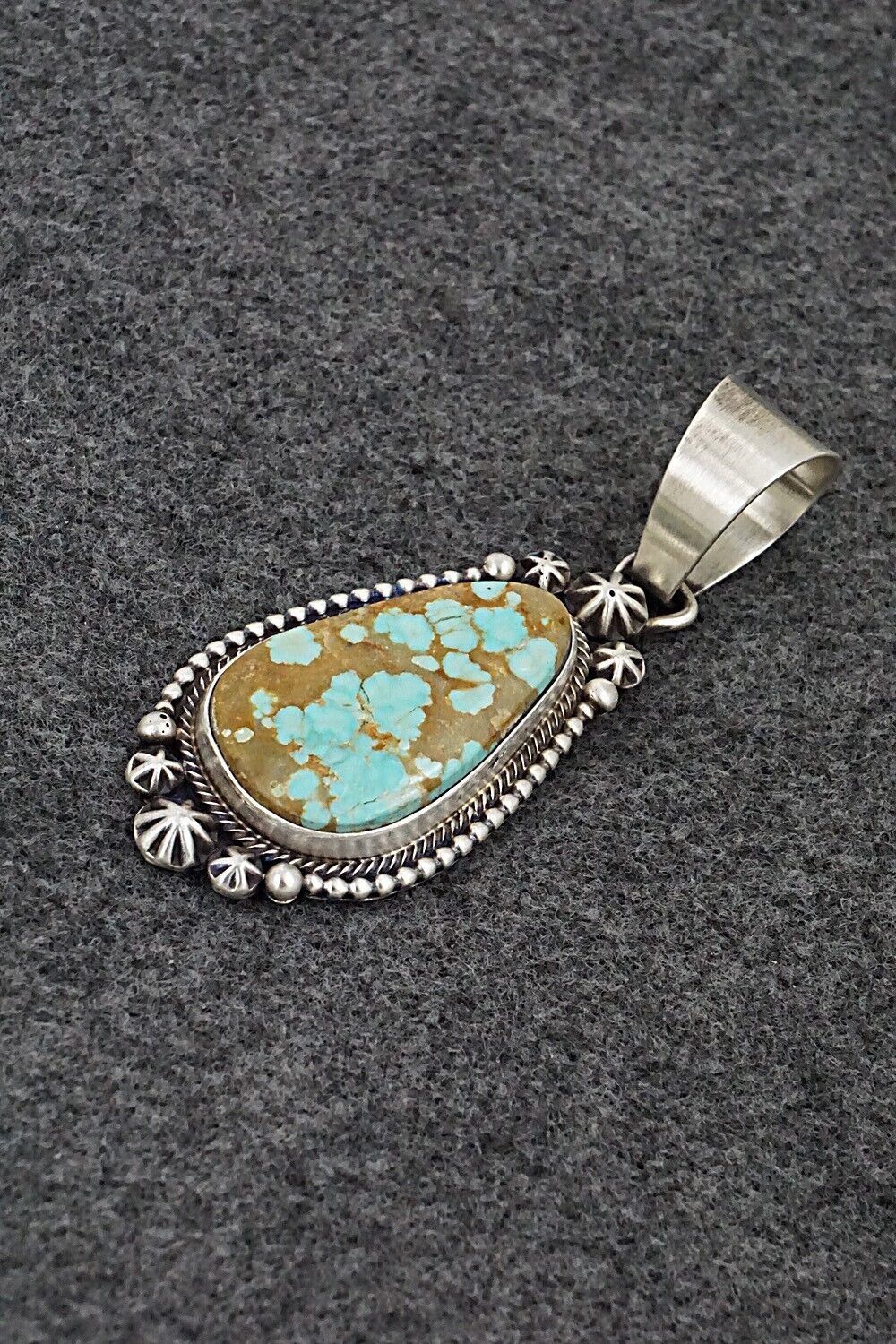 Turquoise & Sterling Silver Pendant - Daniel Benally