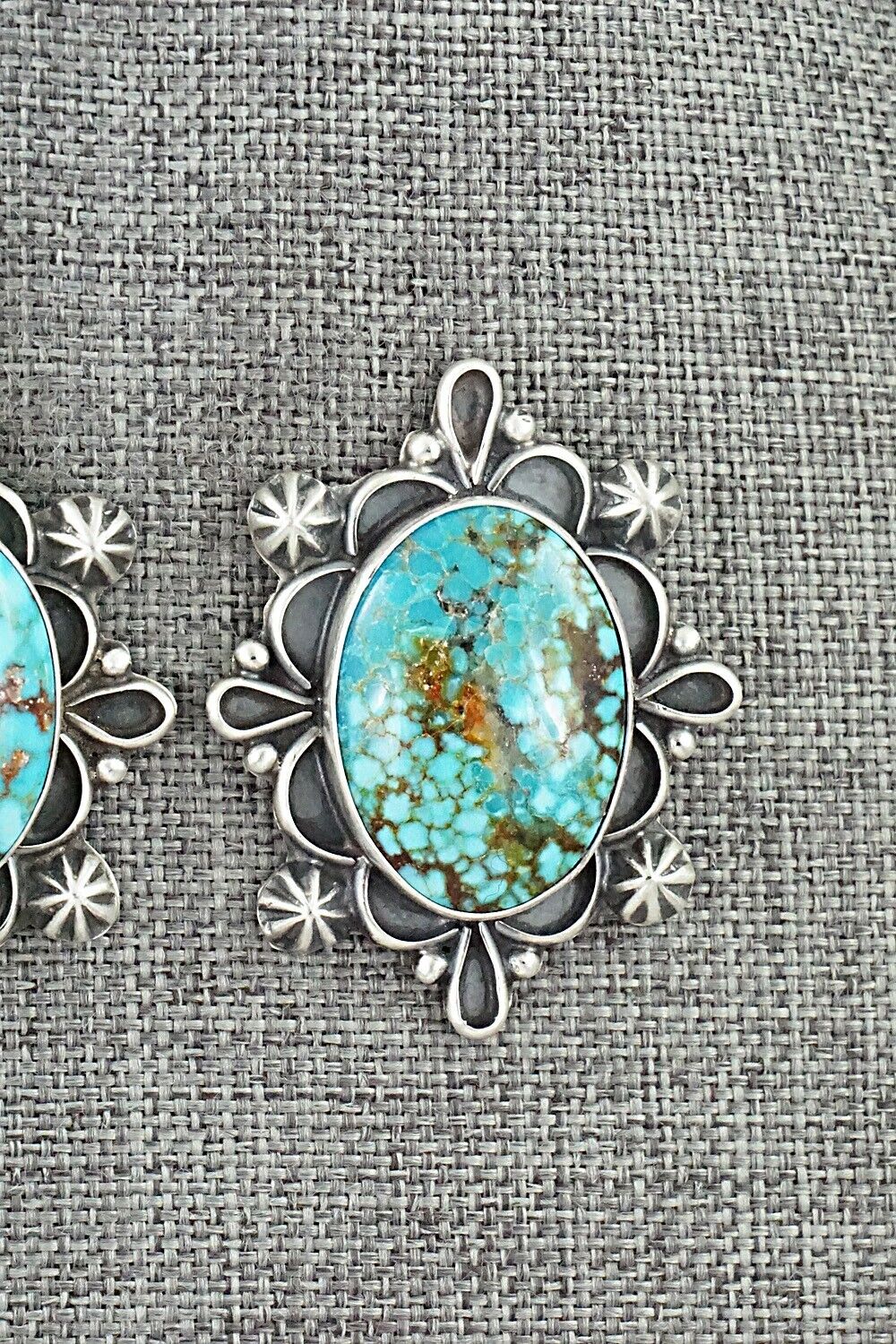 Turquoise & Sterling Silver Necklace and Earrings Set - Bob Becenti