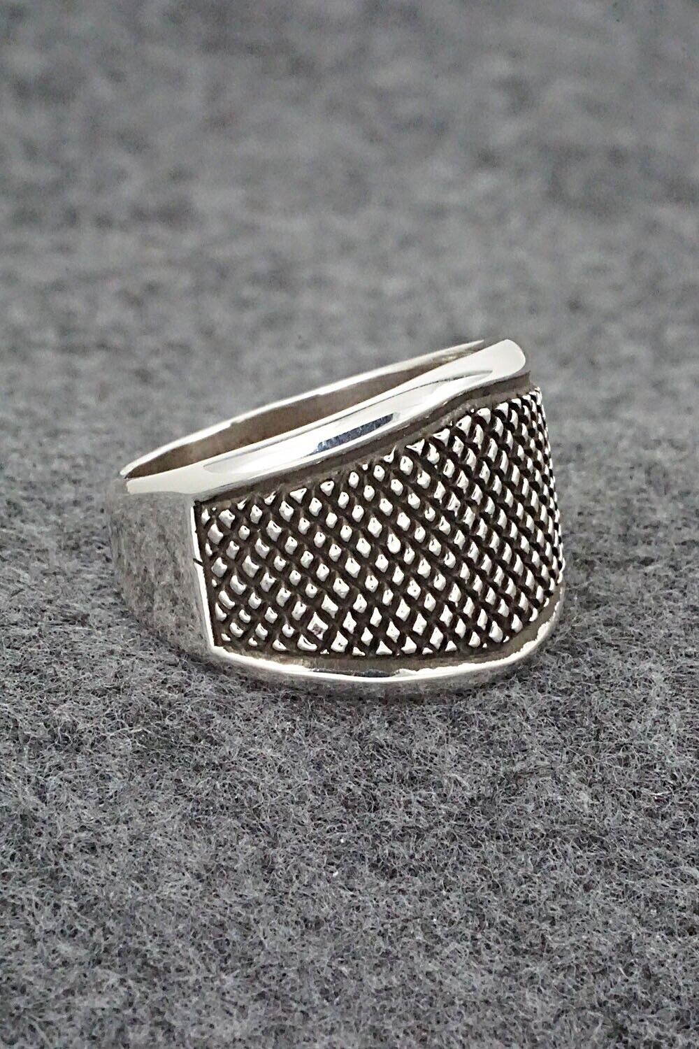 Sterling Silver Ring - Raymond Coriz - Size 12.5