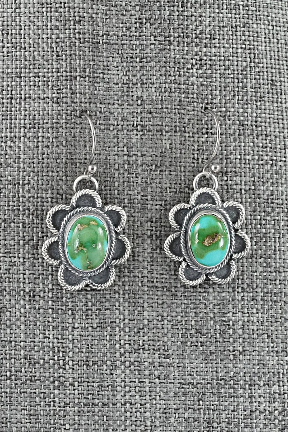 Turquoise & Sterling Silver Squash Blossom Set - Darrin Livingston