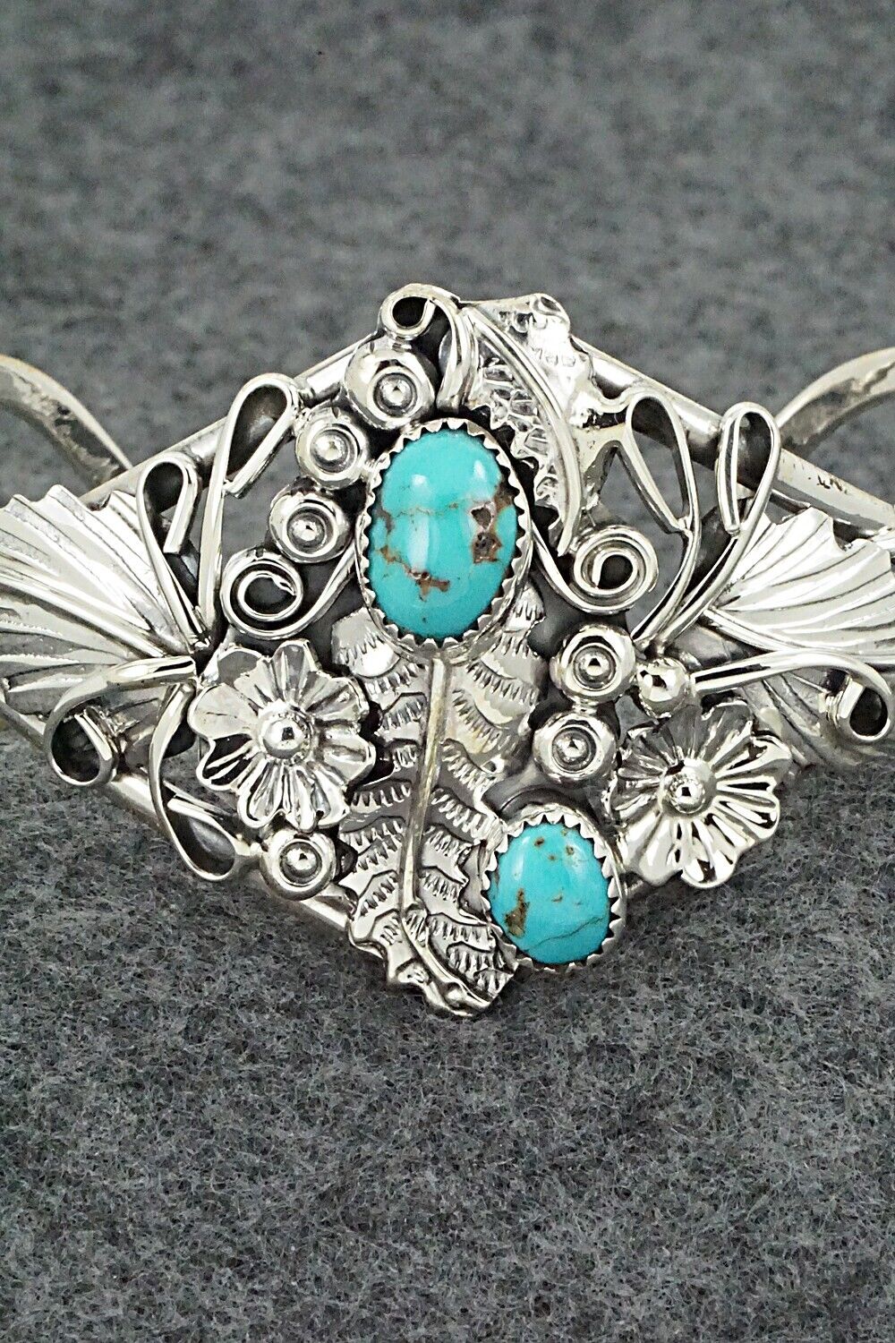 Turquoise & Sterling Silver Bracelet - Harry Yazzie