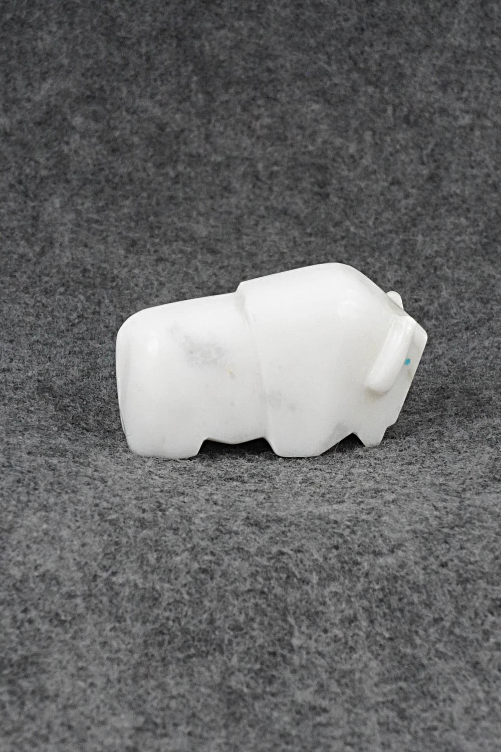 Buffalo Zuni Fetish Carving - Clayton Panteah
