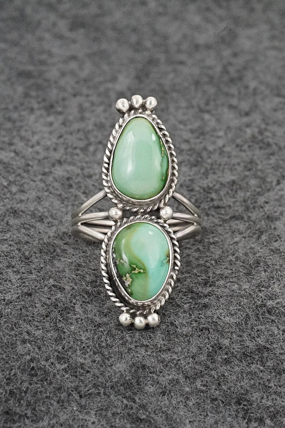 Turquoise & Sterling Silver Ring - Rena Begay - Size 8