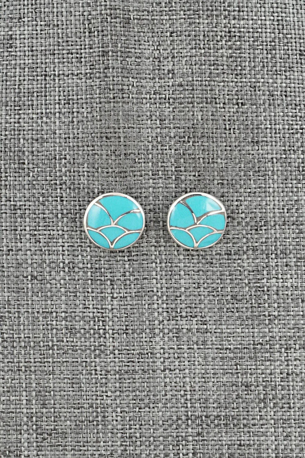Turquoise & Sterling Silver Earrings - Orena Leekya