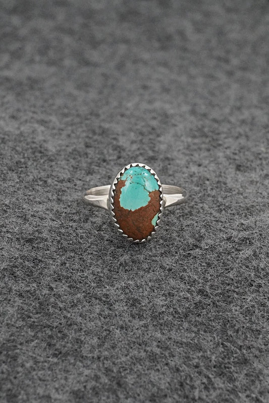 Turquoise & Sterling Silver Ring - Darius Arviso - Size 7.25