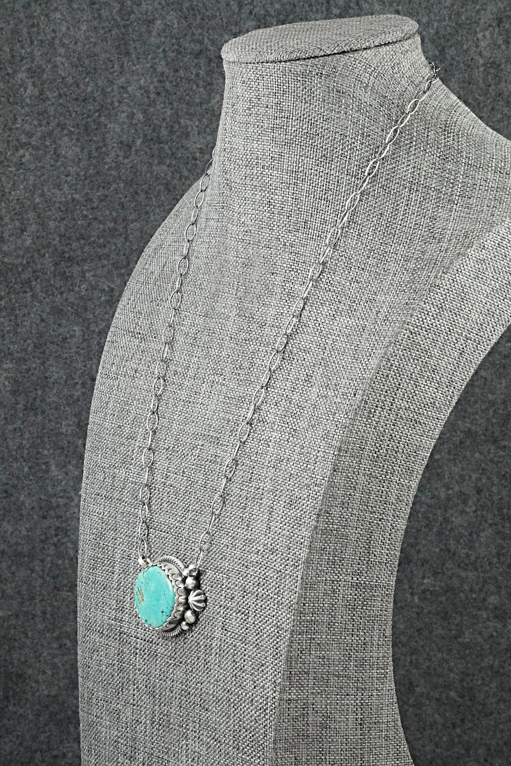 Turquoise & Sterling Silver Necklace - Mark Yazzie