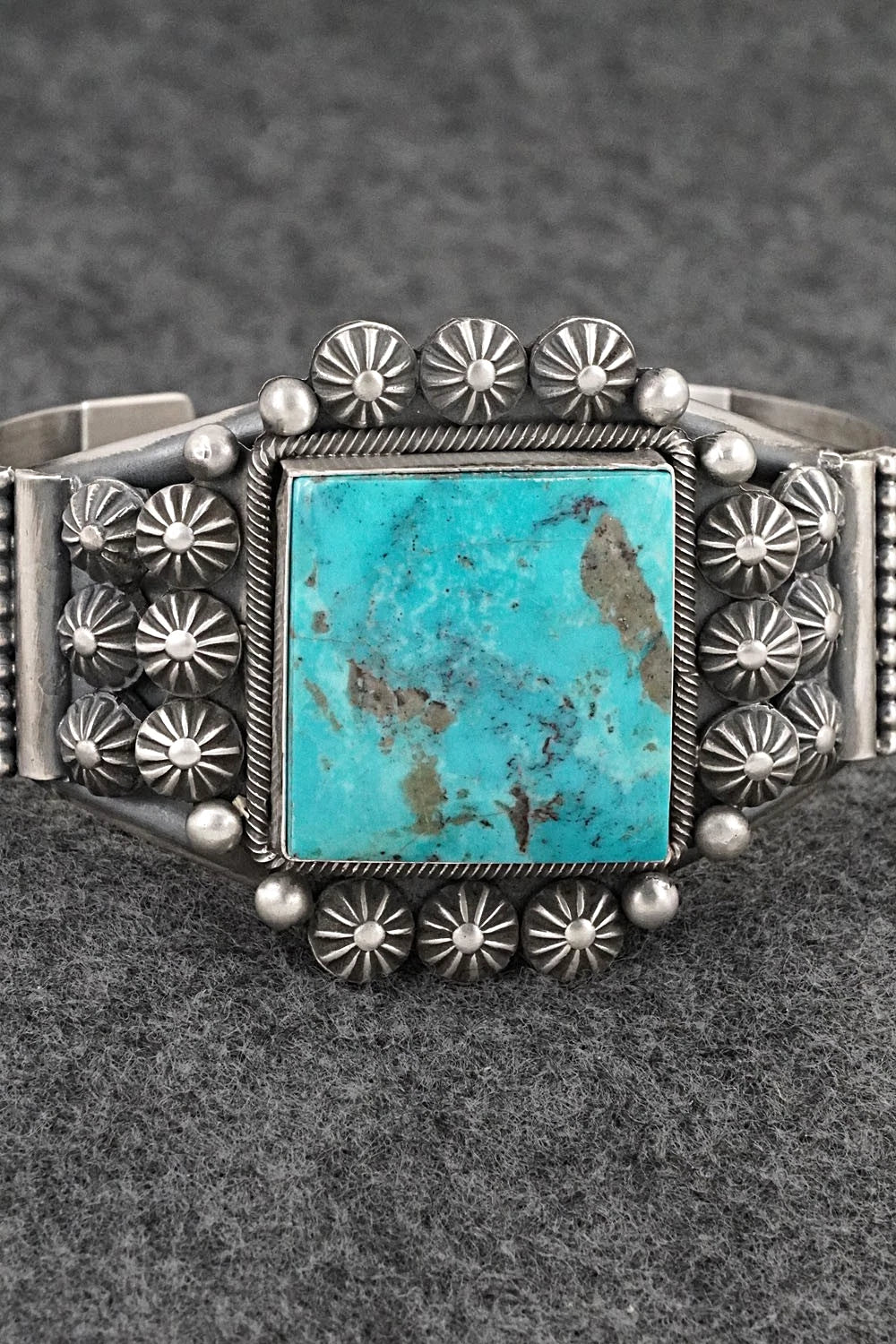 Turquoise & Sterling Silver Bracelet - Michael Calladitto