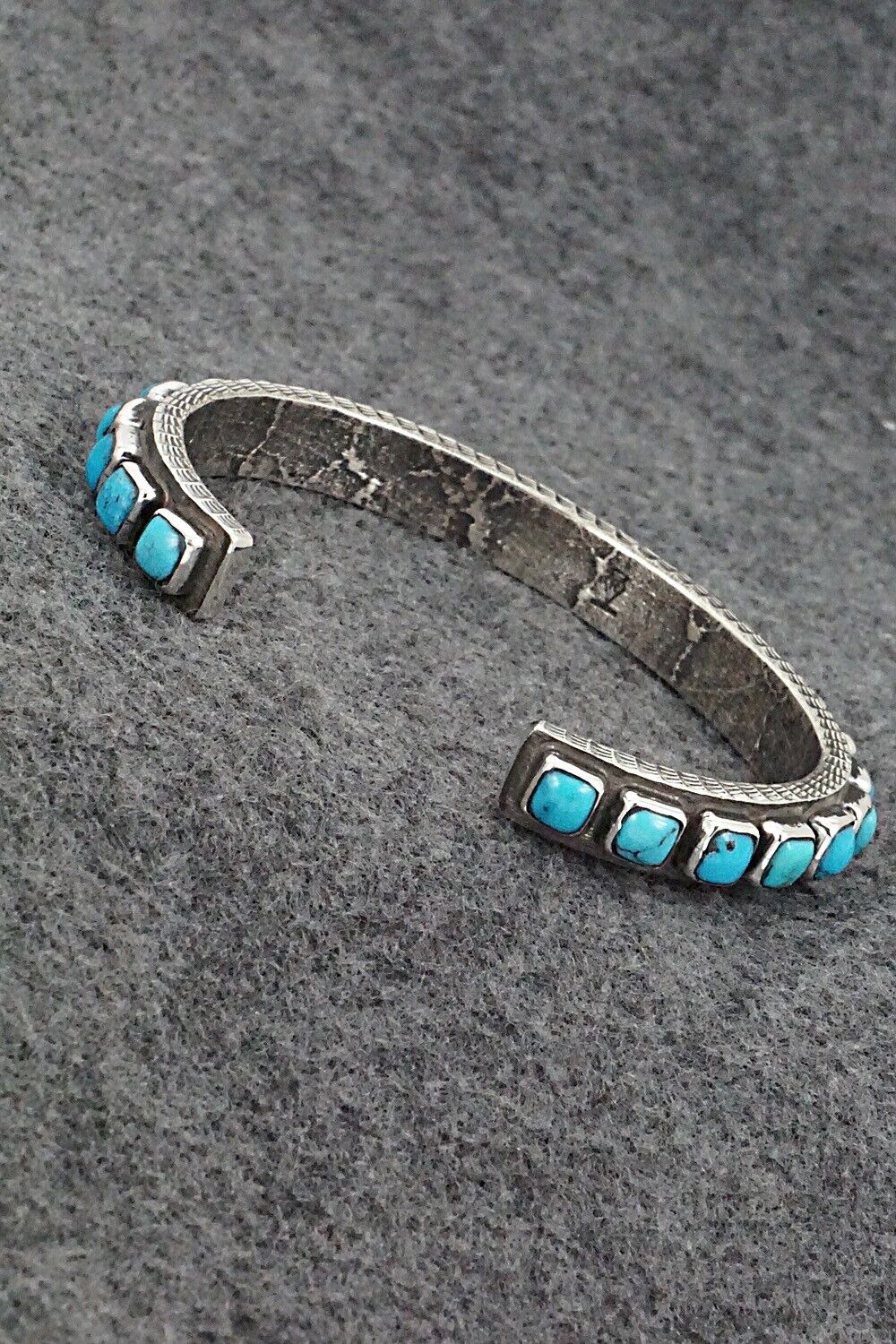 Turquoise & Sterling Silver Bracelet - Ernest Rangel