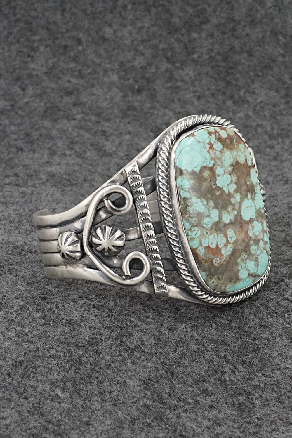 Turquoise & Sterling Silver Bracelet - Bobby Johnson