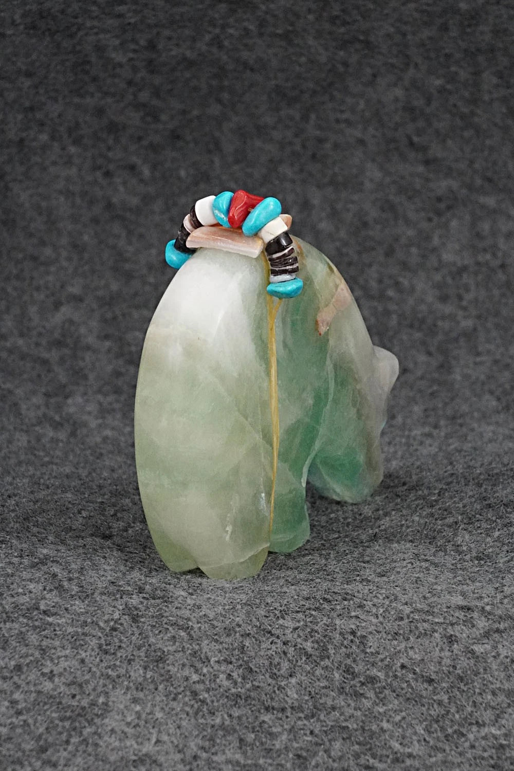 Bear Zuni Fetish Carving - Rodney Laiwakete