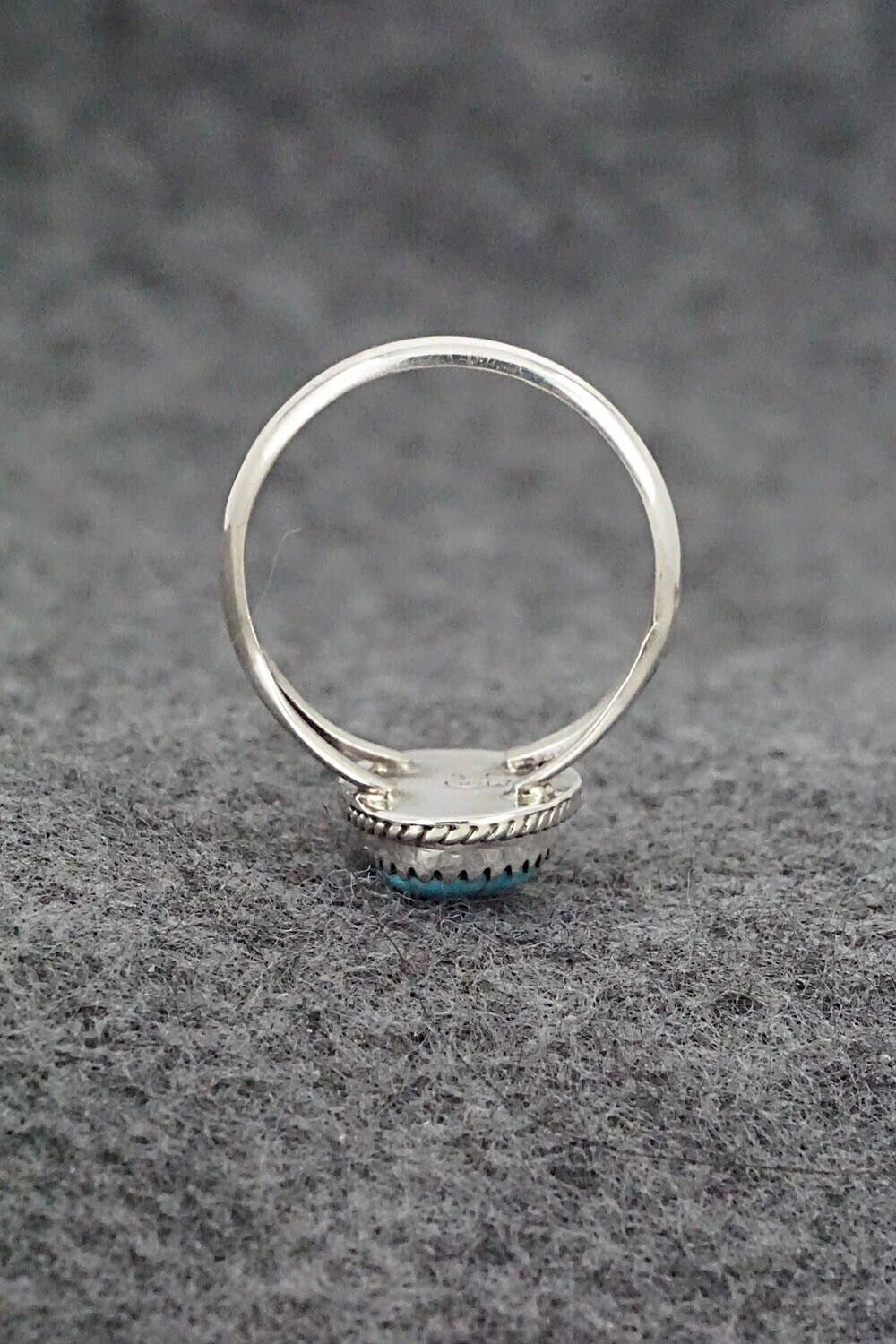 Turquoise & Sterling Silver Ring - Robert Martinez - Size 8.5