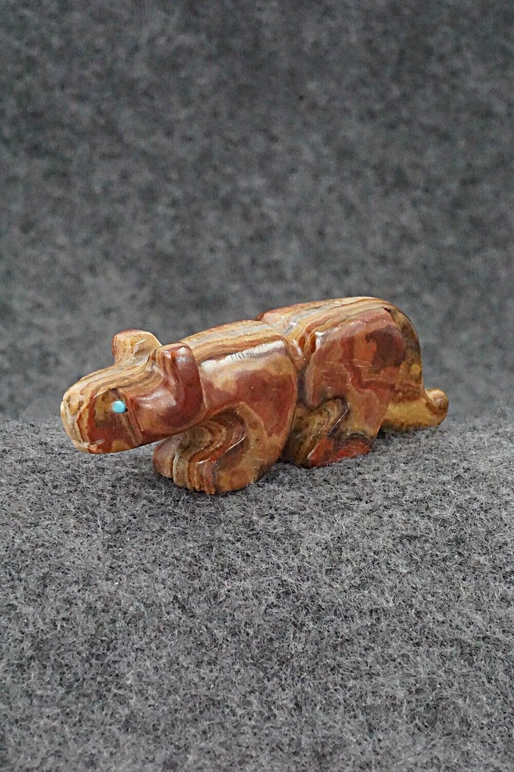 Mountain Lion Zuni Fetish Carving - Reynold Lunasee