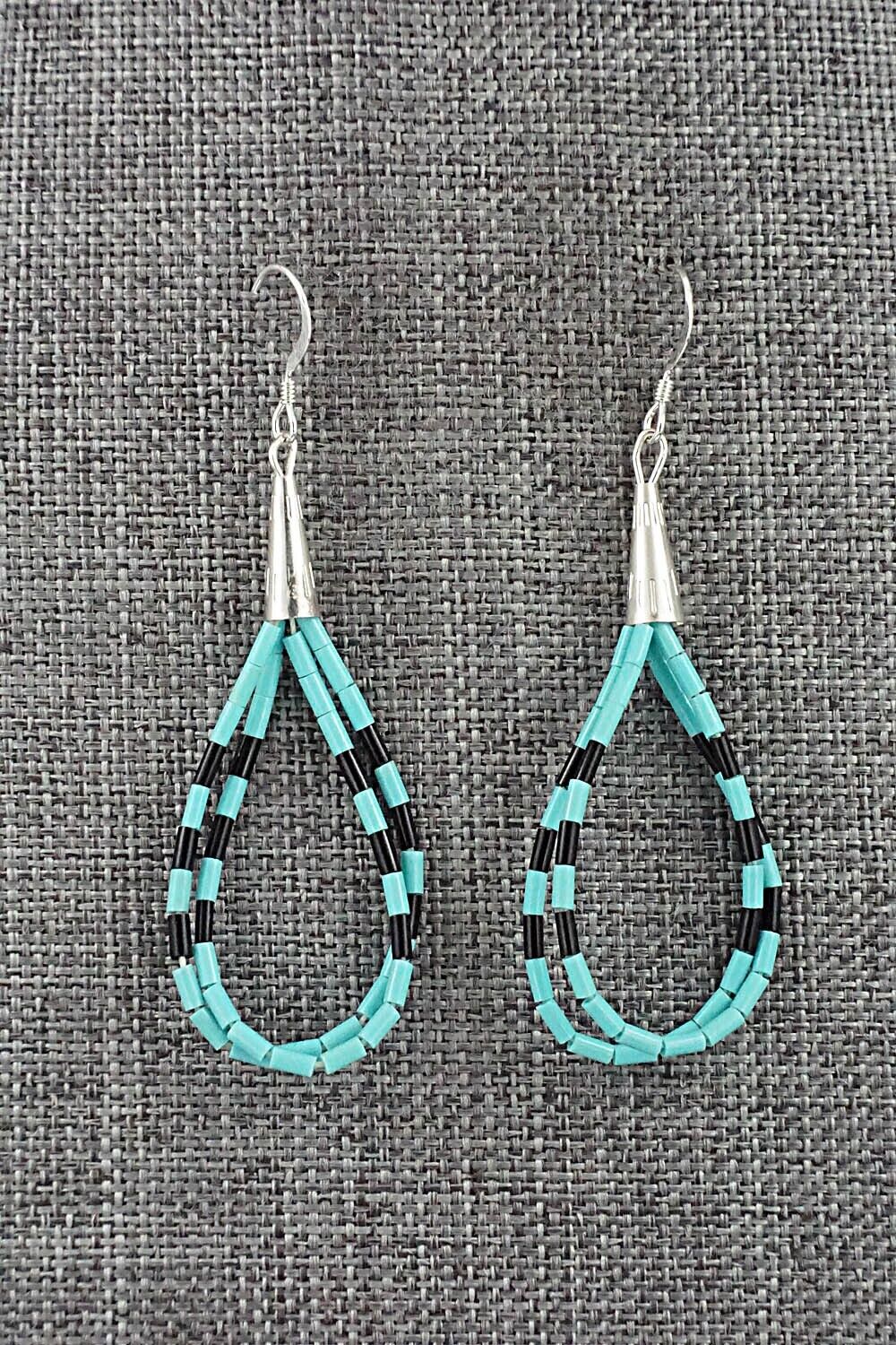 Turquoise & Sterling Silver Earrings - Ramona Bird
