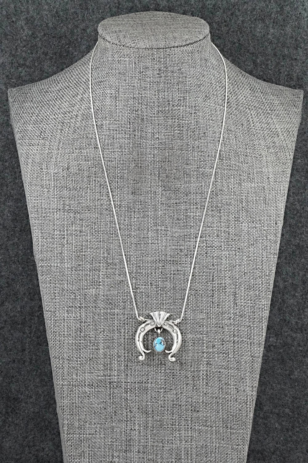 Turquoise & Sterling Silver Necklace - Gary Shorty