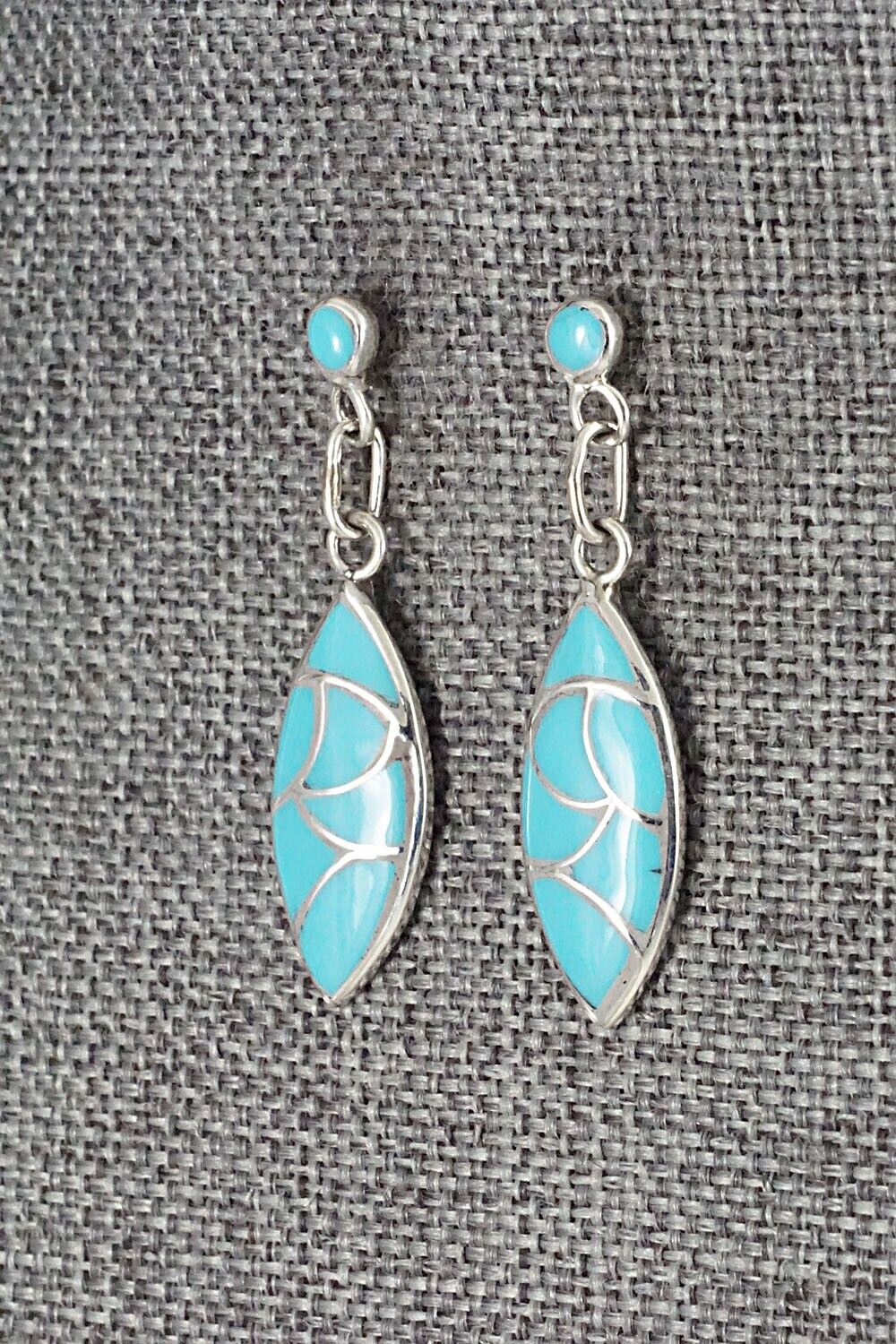 Turquoise & Sterling Silver Earrings - Orena Leekya