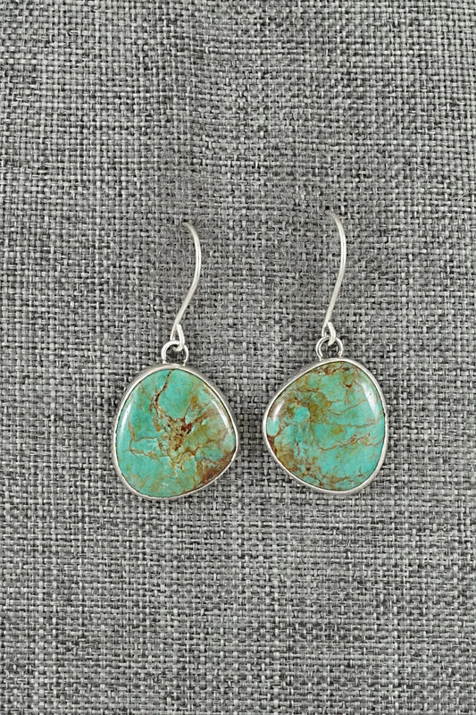 Turquoise & Sterling Silver Earrings - Eugene Gruber