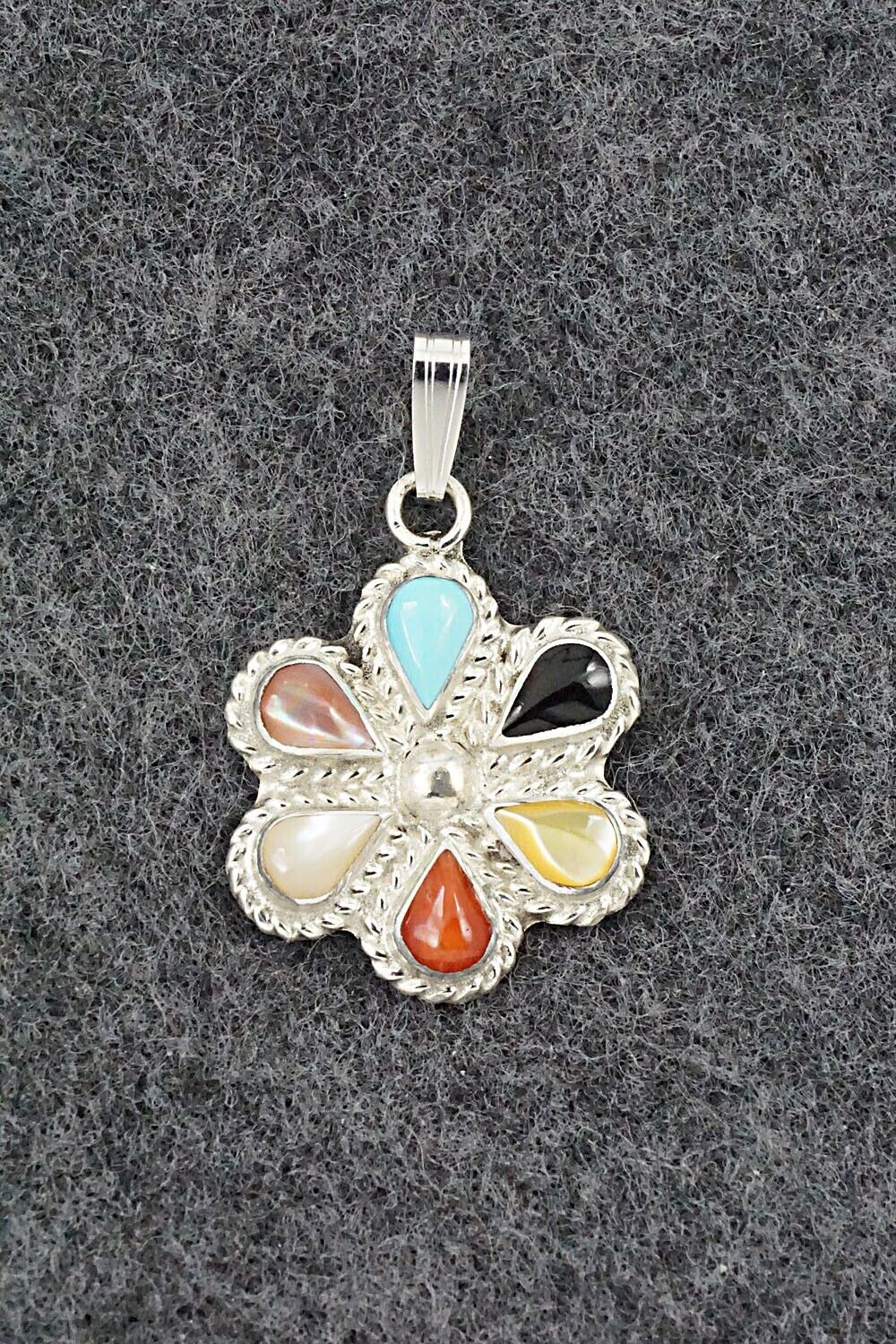 Multi-Stone & Sterling Silver Pendant - Gina Dosedo