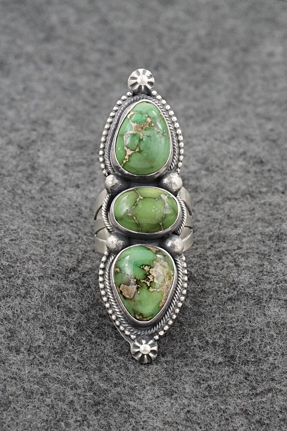 Turquoise & Sterling Silver Ring - Bobby Johnson - Size 7