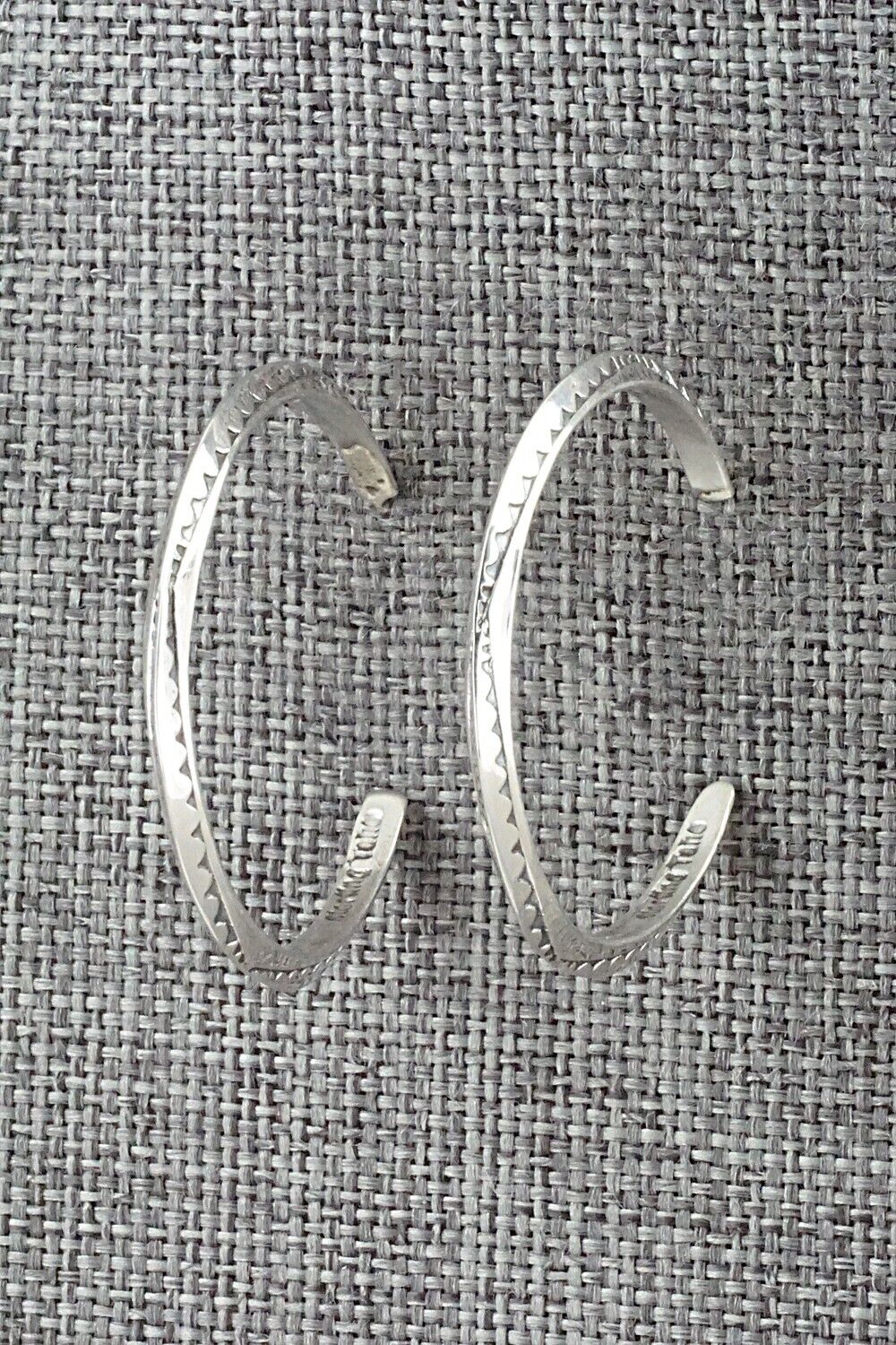Sterling Silver Hoop Earrings - Elaine Tahe