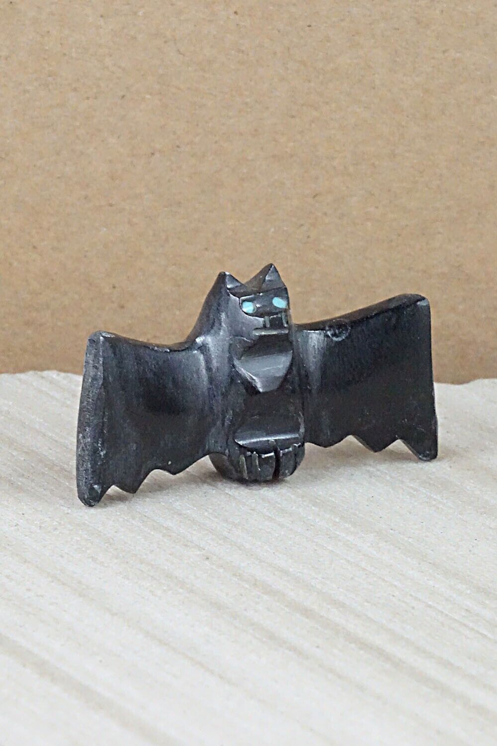Bat Zuni Fetish Carving - Tim Lementino