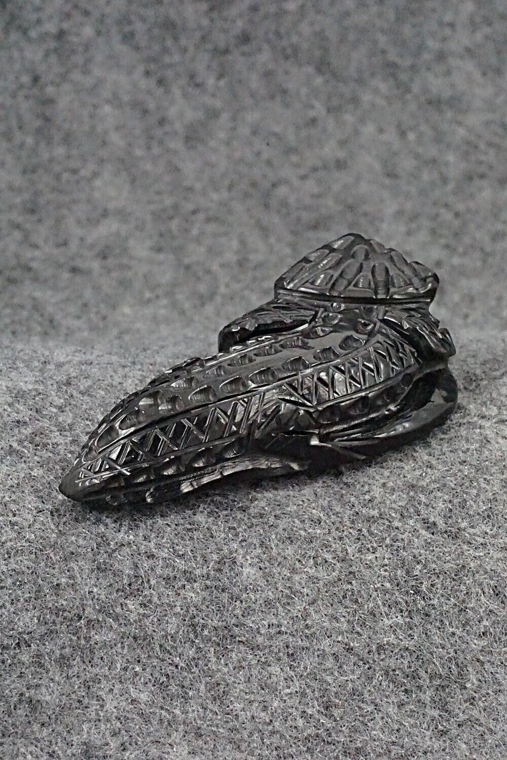 Horned Toad Zuni Fetish Carving - Jensen Charlie