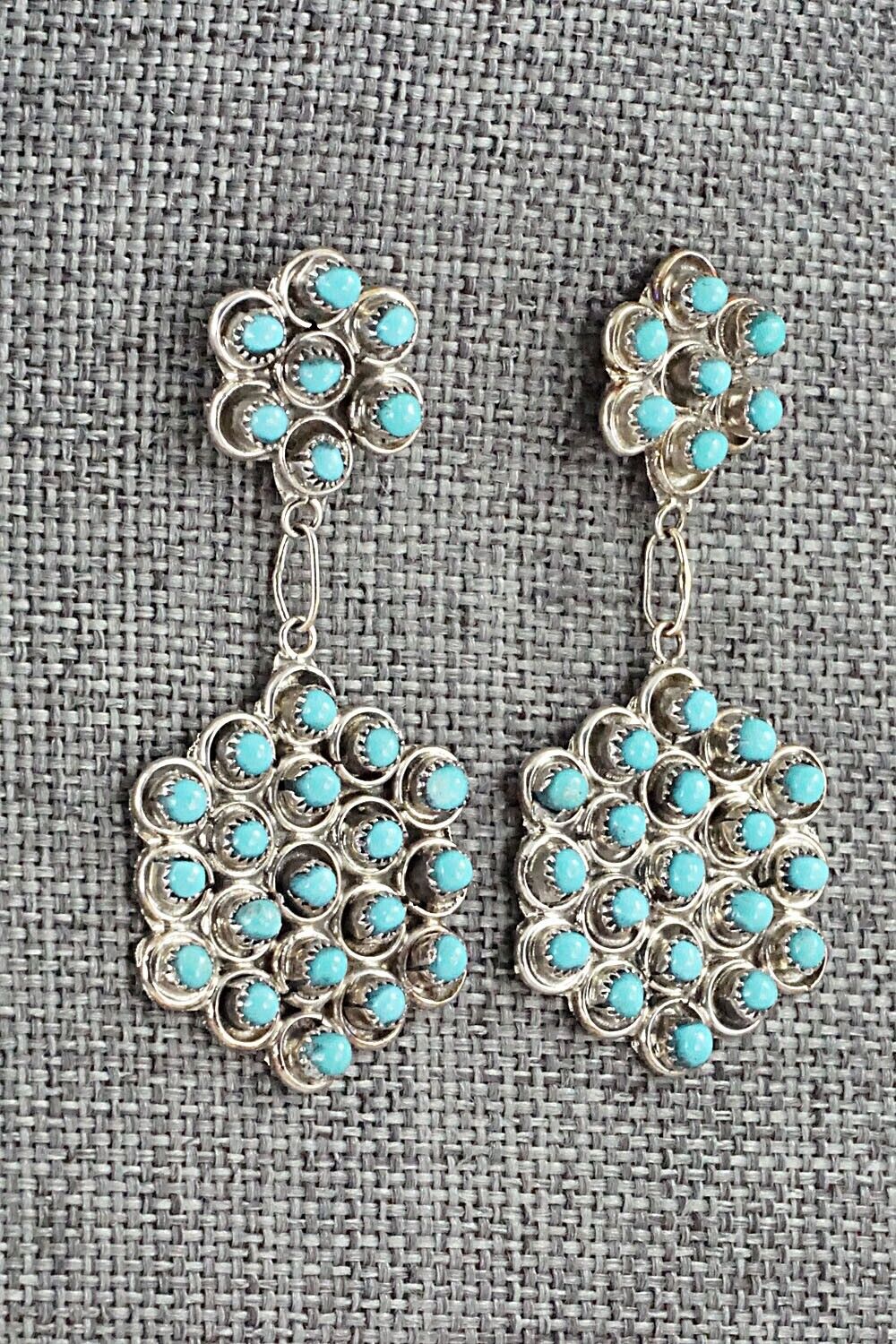 Turquoise & Sterling Silver Earrings - Waylon Johnson