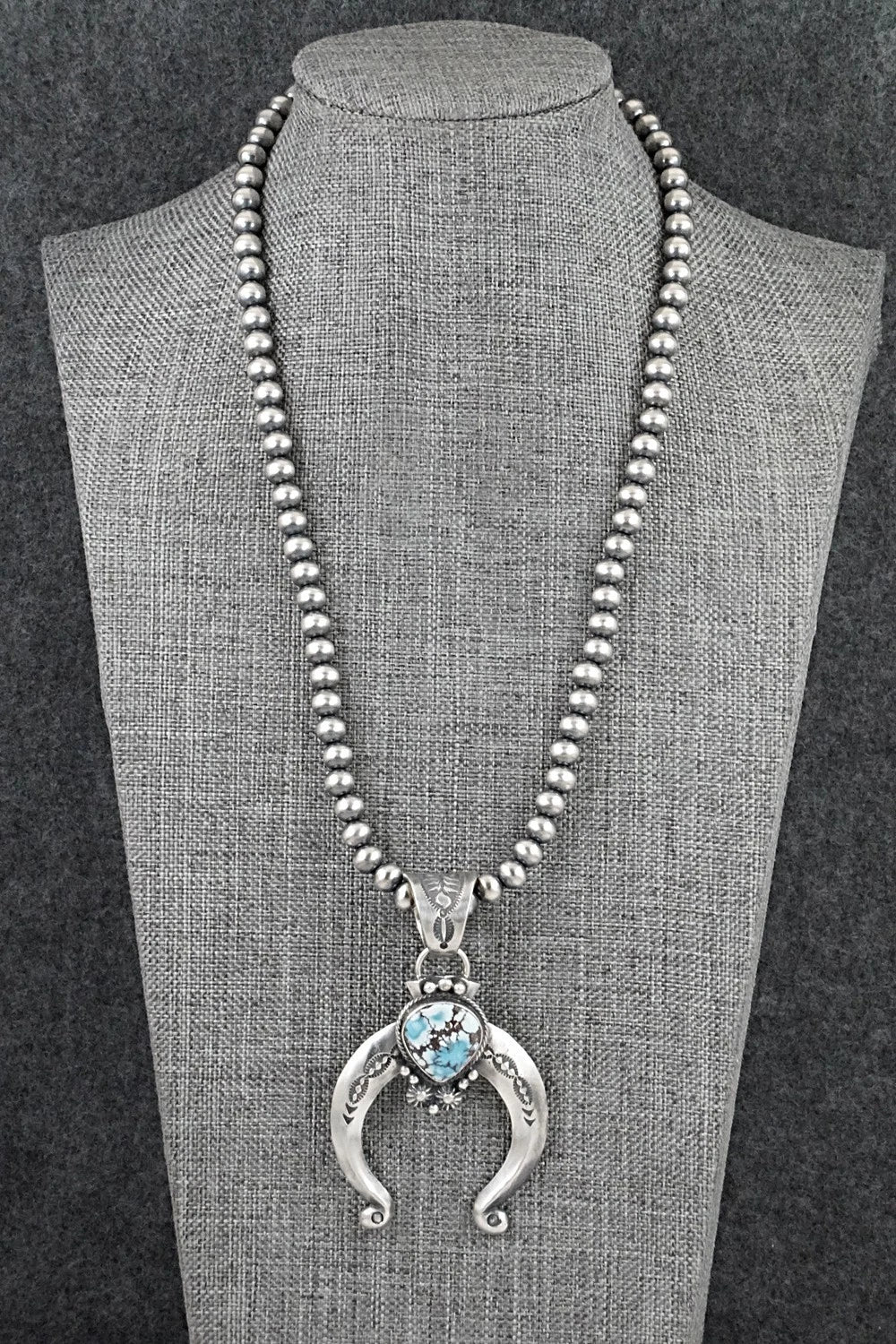 Turquoise & Sterling Silver Necklace - Samuel Yellowhair