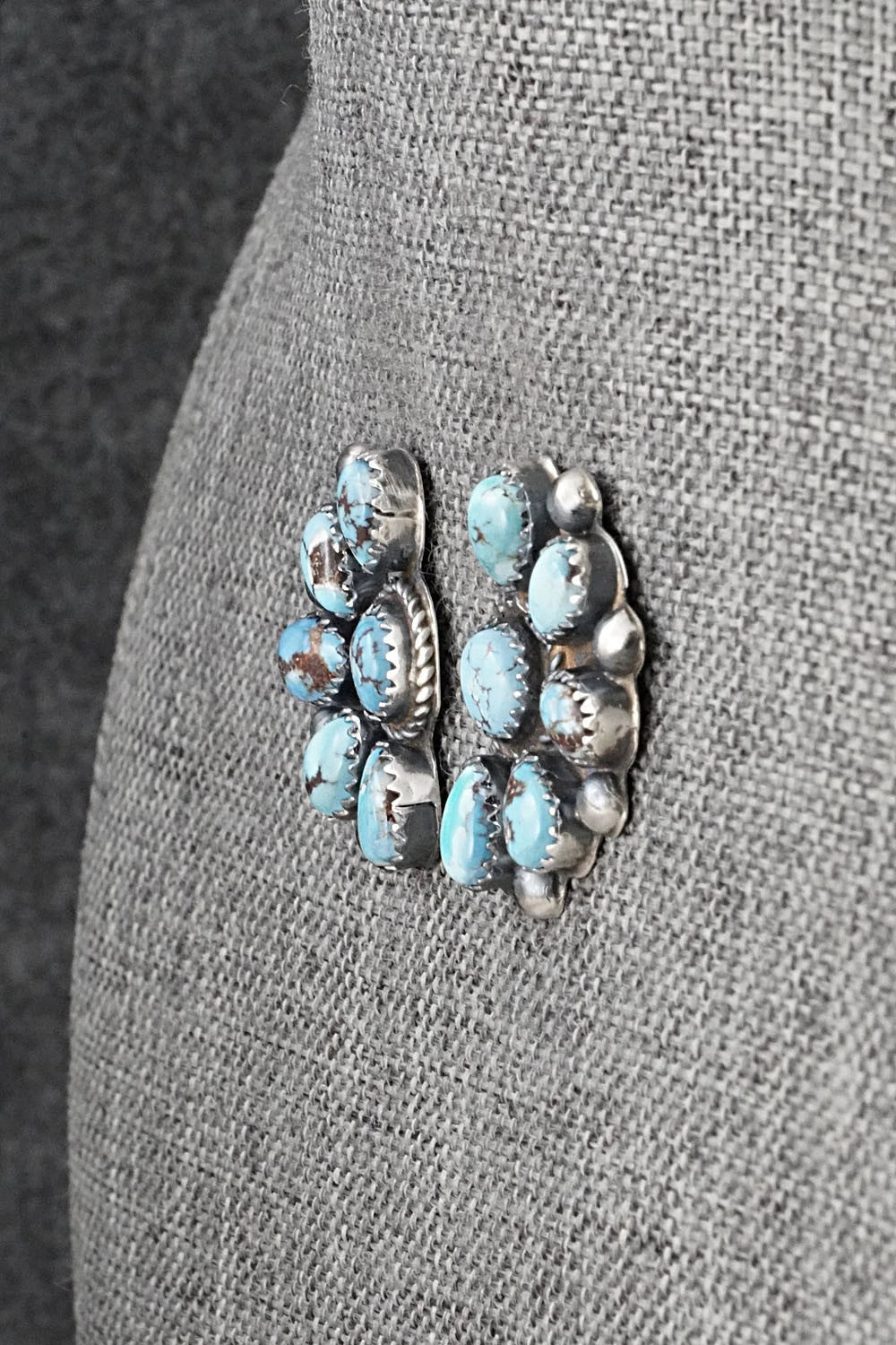 Turquoise & Sterling Silver Earrings - Phil Garcia