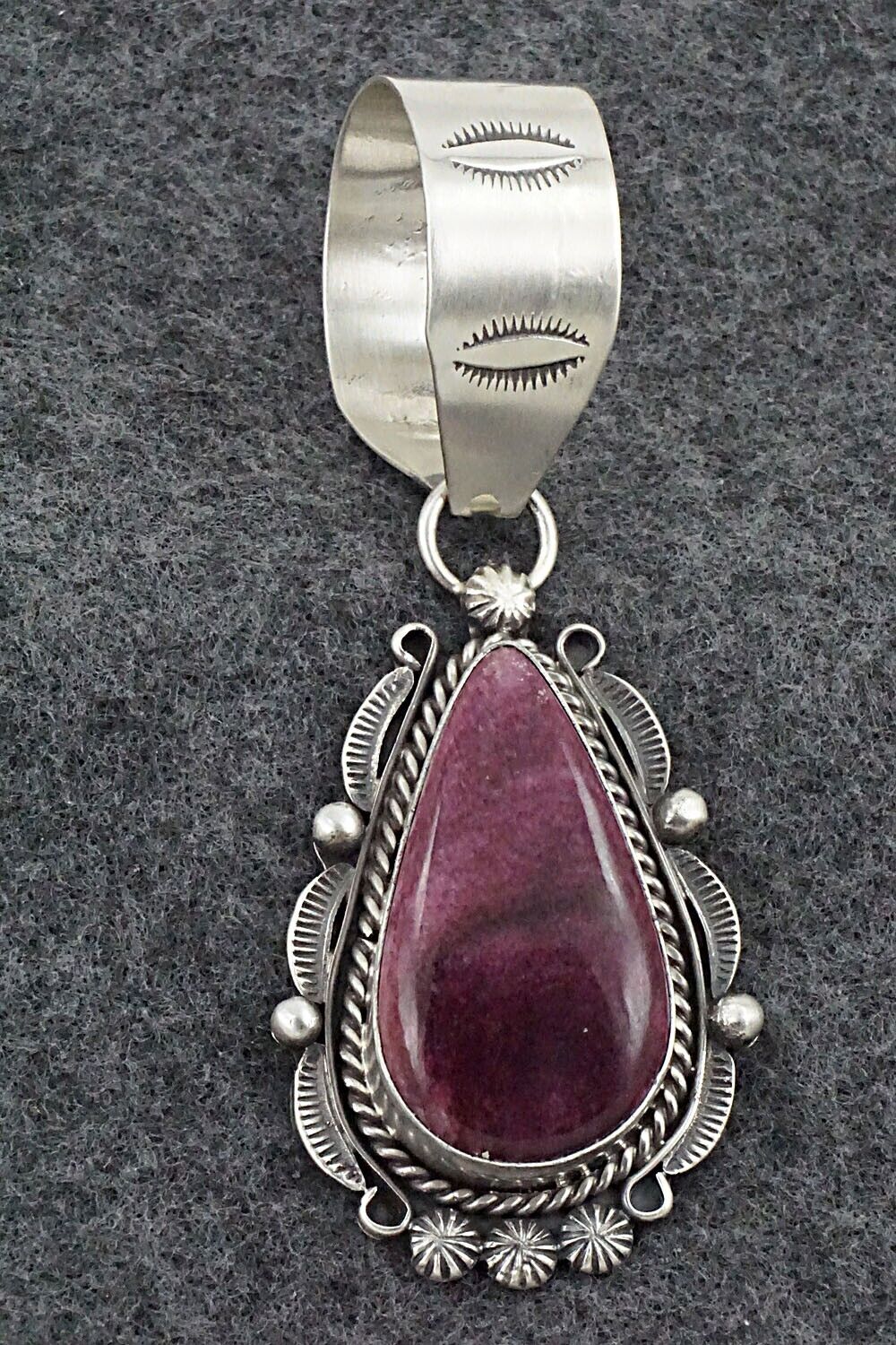 Spiny Oyster and Sterling Silver Pendant - Wilson Dawes