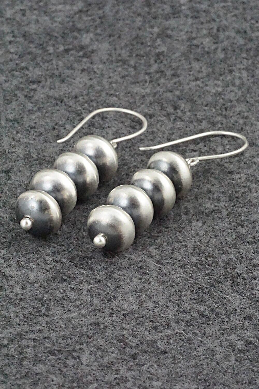 Sterling Silver Navajo Pearl Earrings - Bryannen Halwood