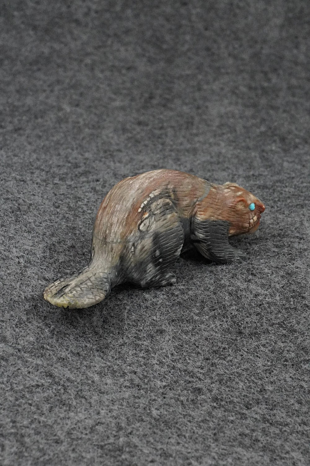 Beaver Zuni Fetish Carving - Lance Cheama
