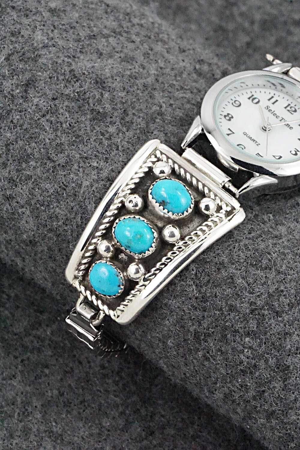 Turquoise & Sterling Silver Watch Bracelet - Paul Largo