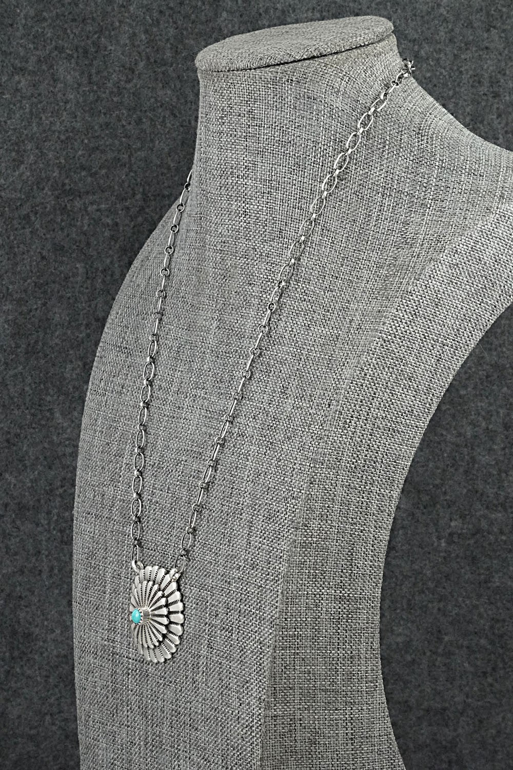 Turquoise & Sterling Silver Necklace - Sheldon Mariano