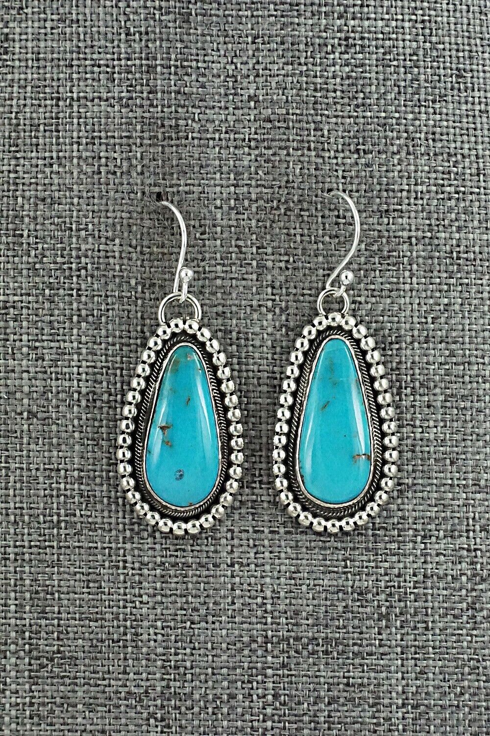 Turquoise & Sterling Silver Earrings - Mark Yazzie