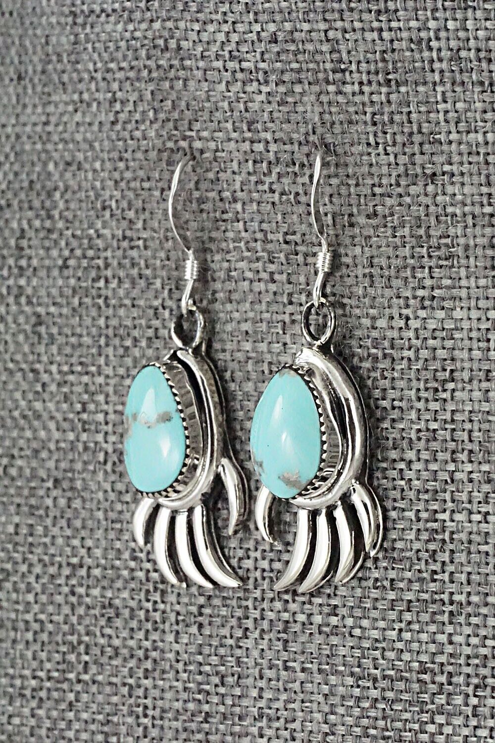 Turquoise & Sterling Silver Earrings - Louise Joe