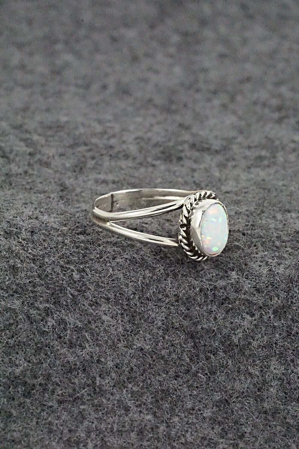 Opalite & Sterling Silver Ring - Jan Mariano - Size 7.25