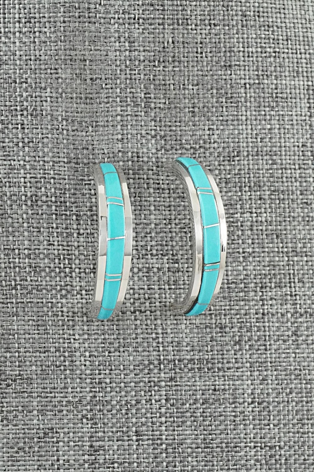 Turquoise & Sterling Silver Earrings - Wilbert Muskett Jr.