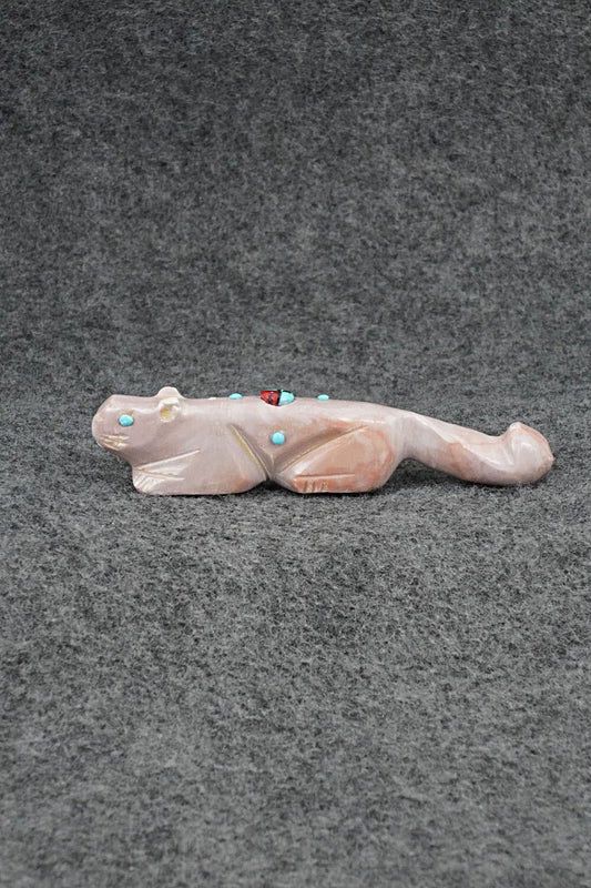 Mountain Lion Zuni Fetish Carving - Danette Laate