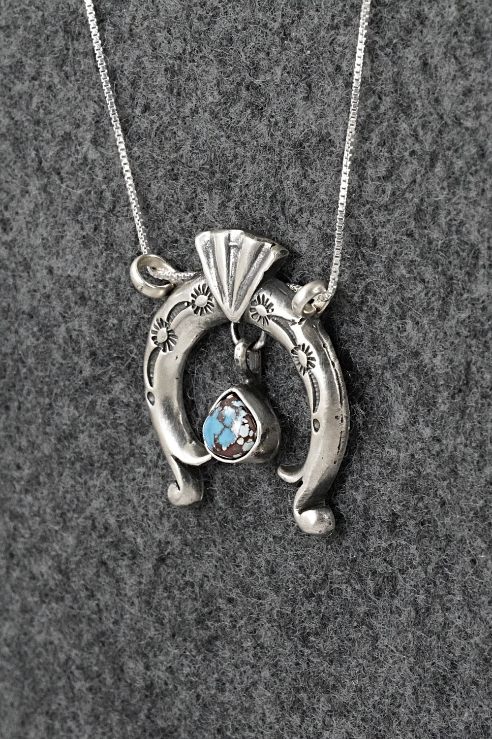 Turquoise & Sterling Silver Necklace - Gary Shorty