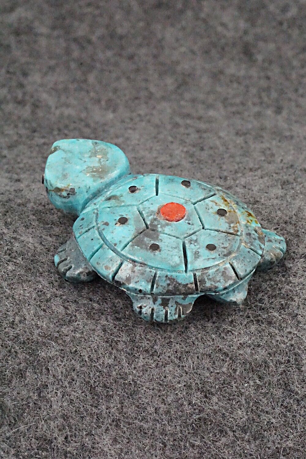 Turtle Zuni Fetish Carving - Reynold Lunasee