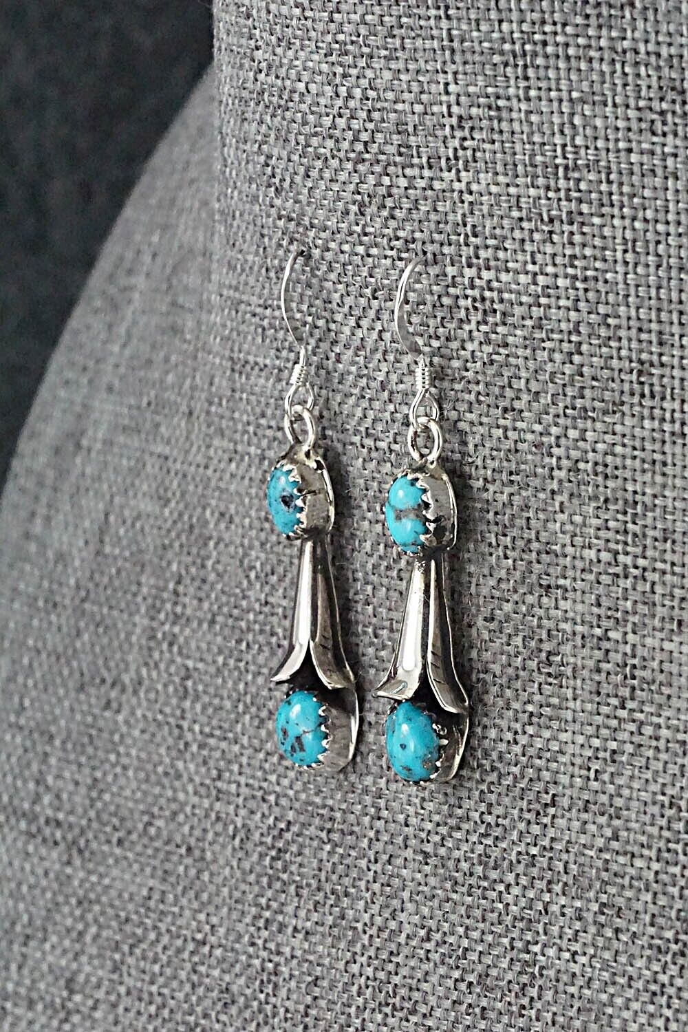 Turquoise & Sterling Silver Squash Blossom Set - Phil Garcia