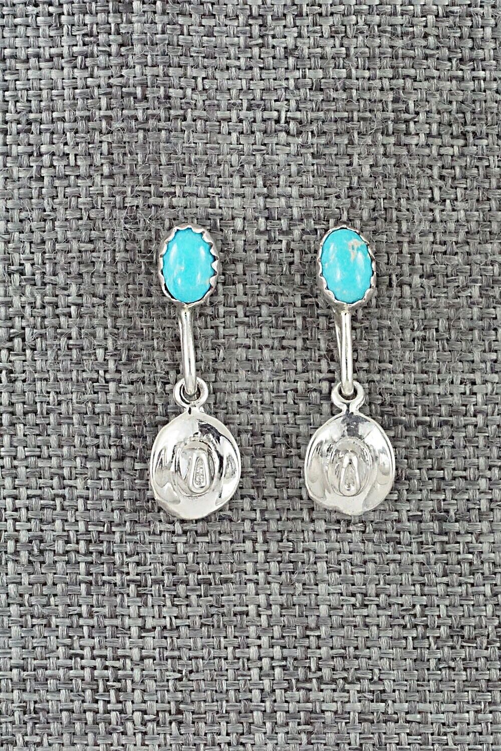 Turquoise & Sterling Silver Earrings - Sharon McCarthy