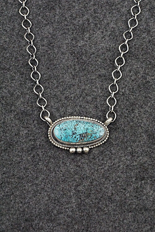 Turquoise & Sterling Silver Necklace - Kathleen Livingston