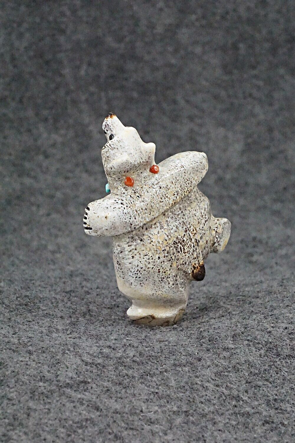 Dancing Bear Zuni Fetish Carving - Claudia Peina