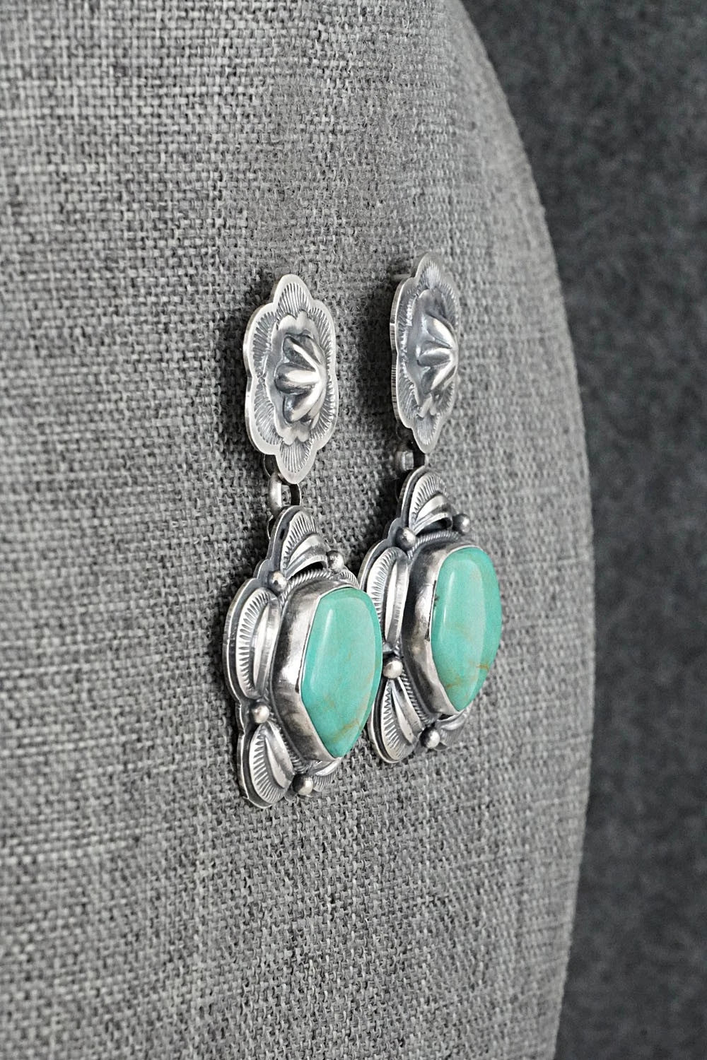 Turquoise & Sterling Silver Earrings - Randy Boyd