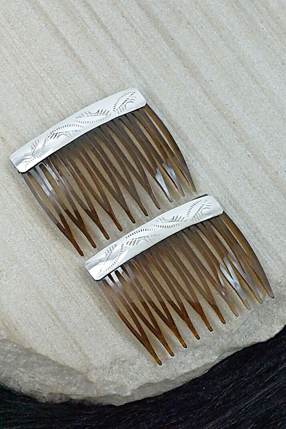 Sterling Silver Hair Combs - Randall Dalgai